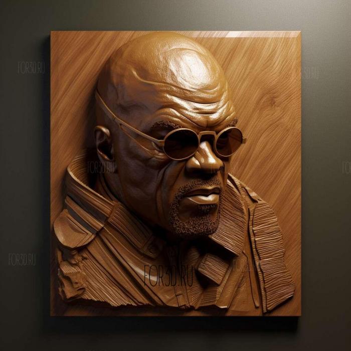 Nick Fury 2 stl model for CNC